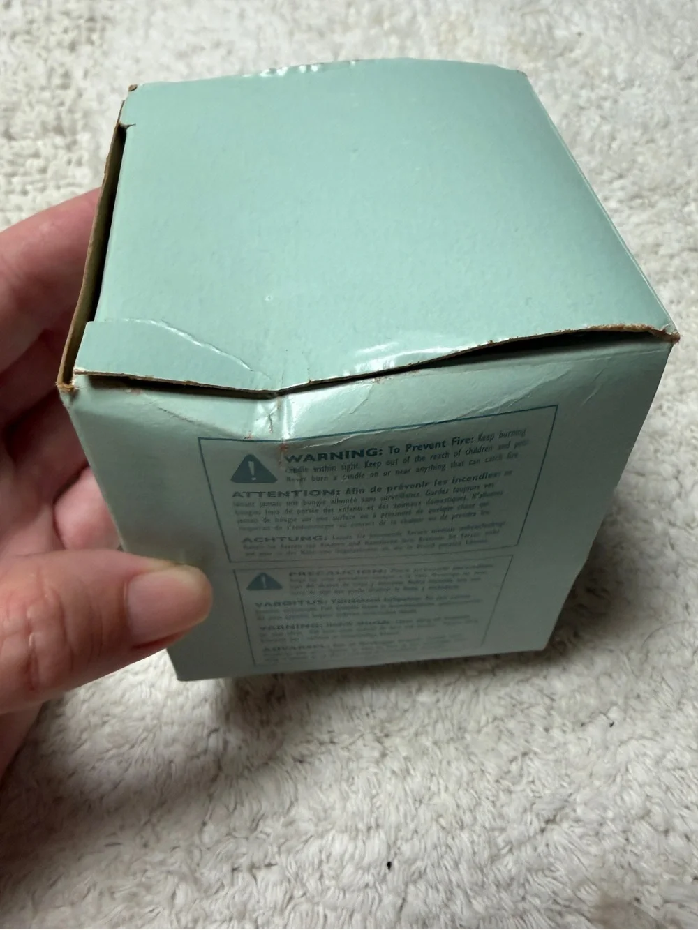 NWT Partylite 3” x 3” Scalloped Pillar Candle in “Strawberry Fields”